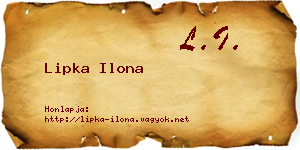 Lipka Ilona névjegykártya